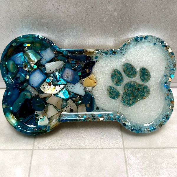 Paw Print Dog Bone Tray