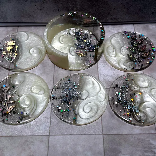 Pearl Swirl Coaster Set