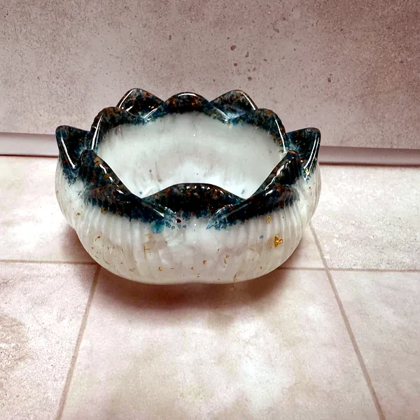 Teal Lotus Bowl