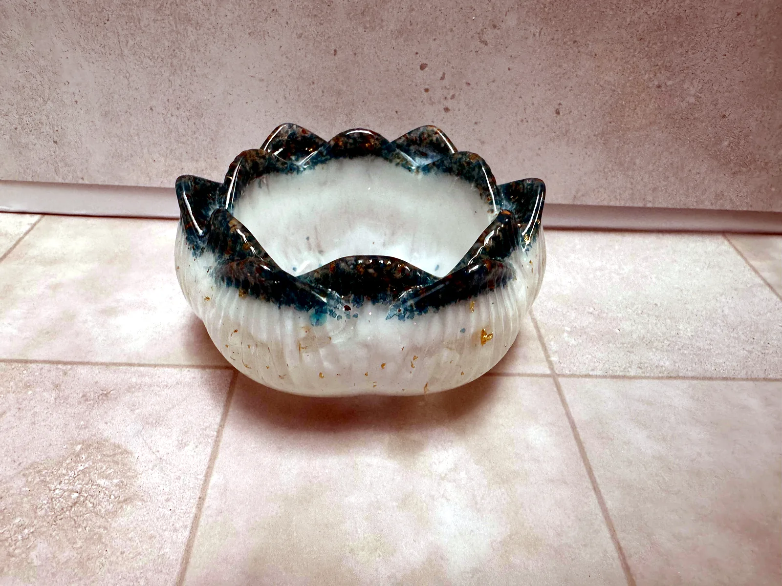 Teal Lotus Bowl